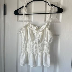 Top shop white strappy top